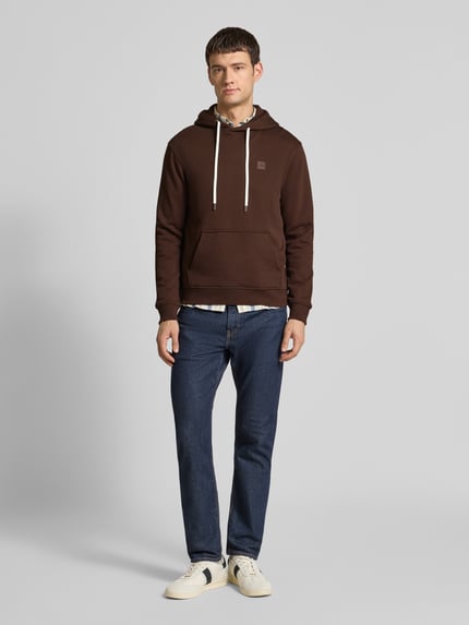 Scotch & Soda Hoodie met capuchon Donkerbruin - 1