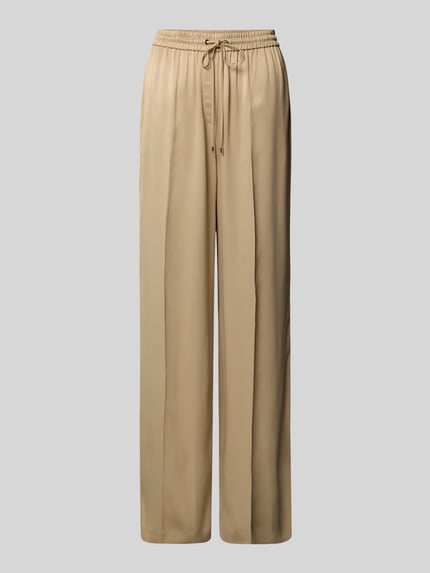 BOSS Relaxed Fit Hose aus Satin Modell TAVATI' Beige 2