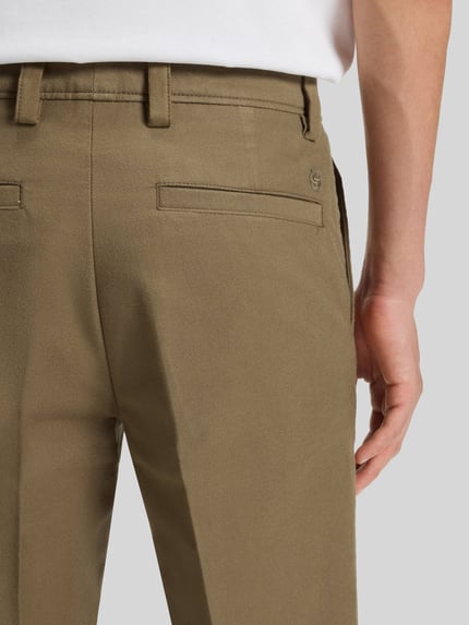 BOSS Regular fit broek van katoenmix, model 'C-KENT' Leem - 3