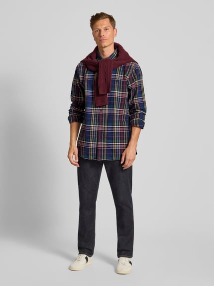 Polo Ralph Lauren Custom Fit Freizeithemd mit Button-Down-Kragen Marine 1