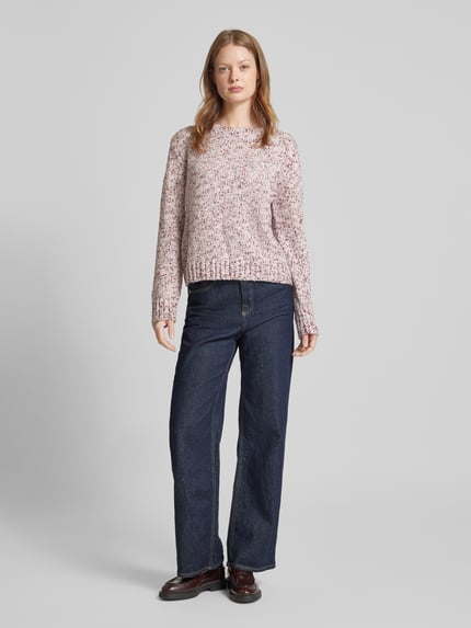 Tom Tailor Weicher Strickpullover mit Woll-Anteil Rosa 1