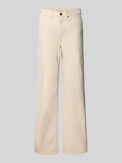 Jeansy Spodnie z szerokimi nogawkami Krój loose fit z Mieszanka bawełny Model 'Tessa' Shop The Look MANNEQUINE