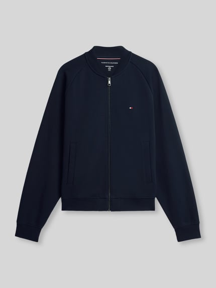 Tommy Hilfiger bluza rozpinana o kroju regular fit z mieszanki bawełny Granatowy 2
