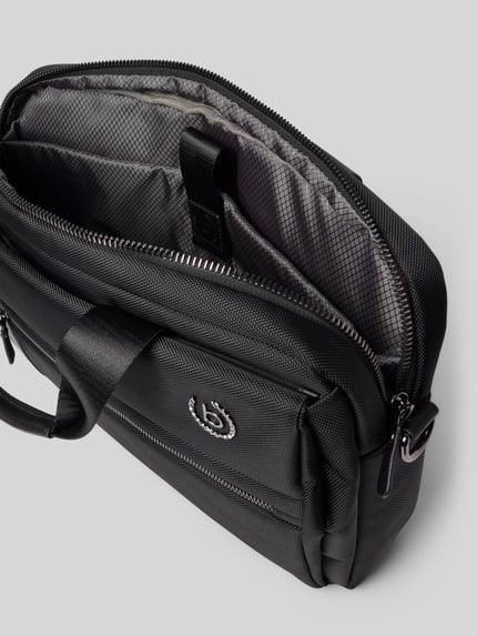 bugatti Torba biznesowa z paskiem na ramię model 'NERO' Czarny 4