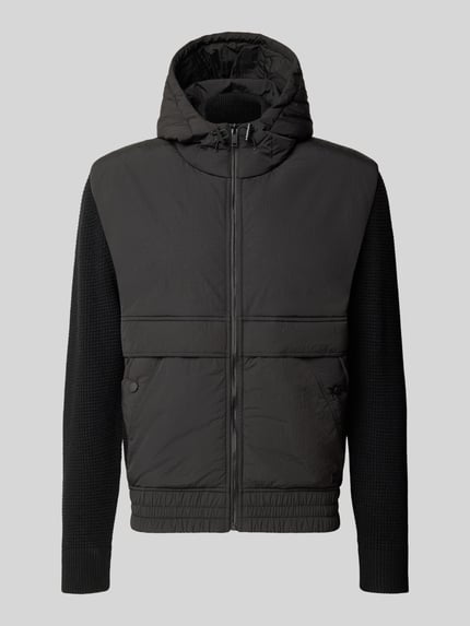 BOSS Orange Gebreid jack met gewatteerd frontpaneel model 'Kobrydo' Zwart - 2