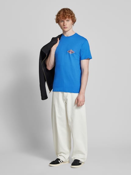 Quiksilver T-Shirt mit Label-Print Blau 1