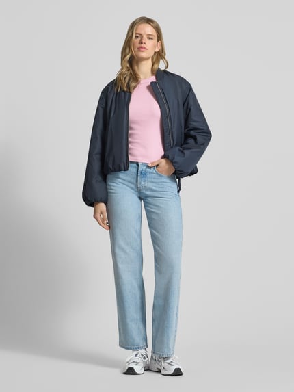 Topshop Tanktop in Ripp-Optik Modell 'MARY' Rosa 1