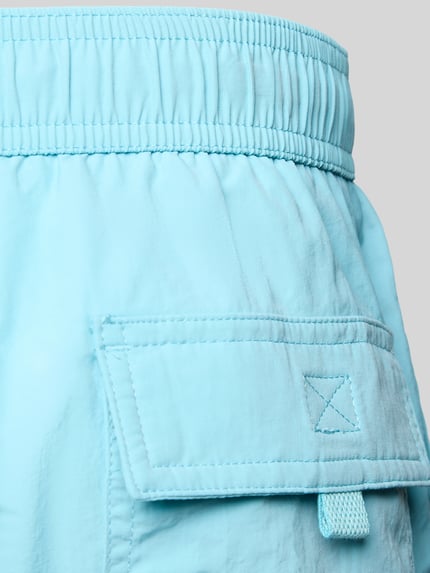 Produktfoto, Badehose mit elastischem Bund und Label-Stitching von CHAMPION in Hellblau, Regular-Fit, Tunnelzug, strukturierte Oberfläche