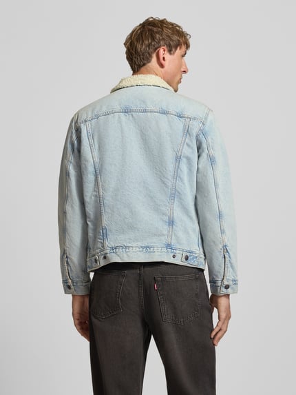 Levi's® Jeansjacke mit Teddykragen Jeansblau 5