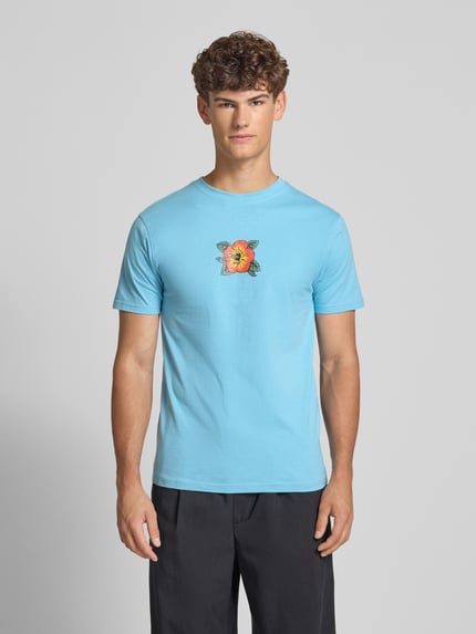 Santa Cruz T-Shirt mit Rundhalsausschnitt Hellblau 4