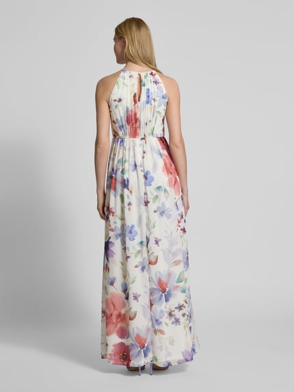 Jake*s Cocktail Abendkleid mit gelegten Falten Ecru 5