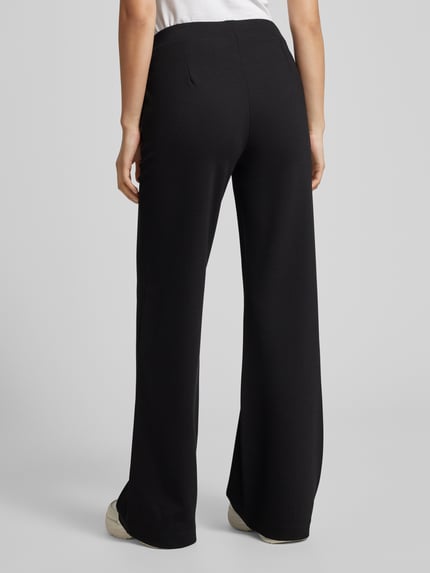 Smith and Soul Regular fit stoffen broek met vaste persplooien Zwart - 5