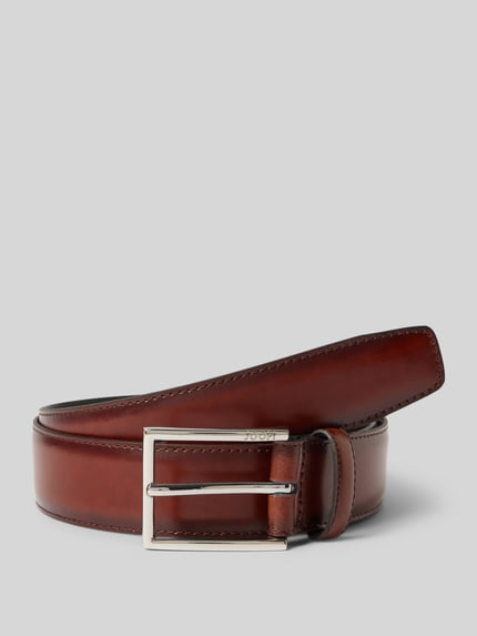 JOOP! COLLECTION Leren ceintuur met doornsluiting Donkerbruin - 1