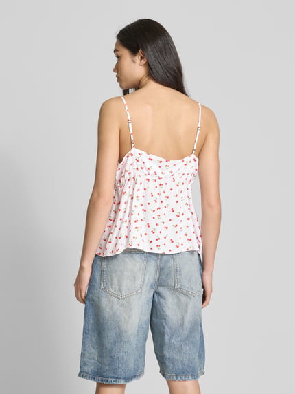 REVIEW Top met vetersluiting Wit - 5