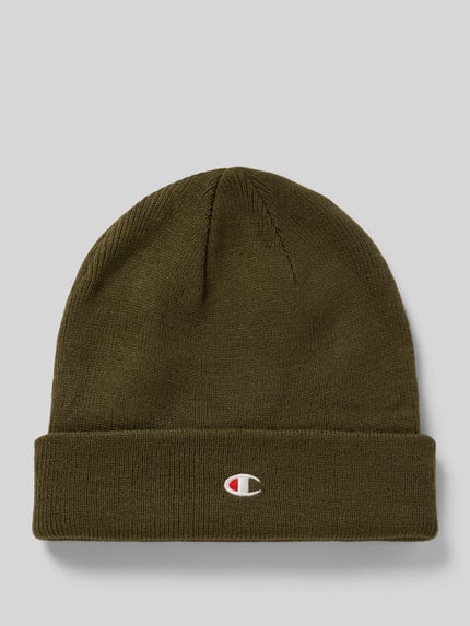 Champion Beanie mit Label-Detail Khaki 1