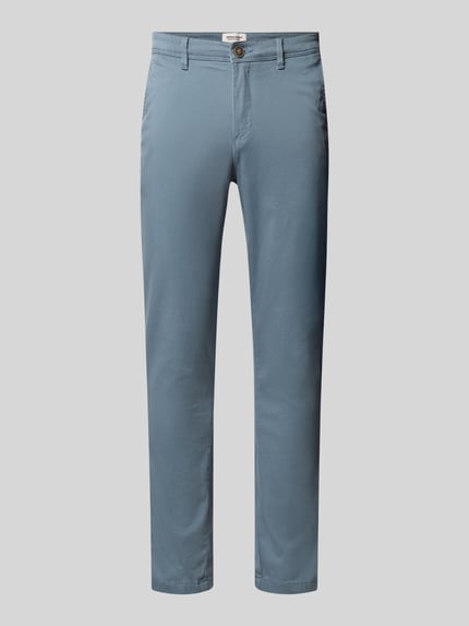 JACK & JONES Regular fit chino met stretch, model 'MARCO' Blauw - 2