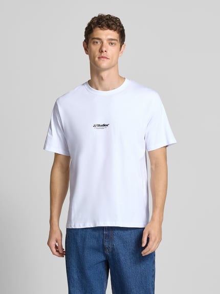 JACK & JONES T-shirt z okrągłym dekoltem model 'SOHO' Biały 4