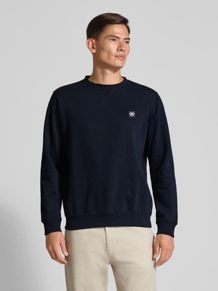 LERROS Sweatshirt mit Label-Patch Dunkelblau 4