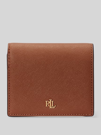 Lauren Ralph Lauren Portemonnee van echt rundleer Cognac - 1