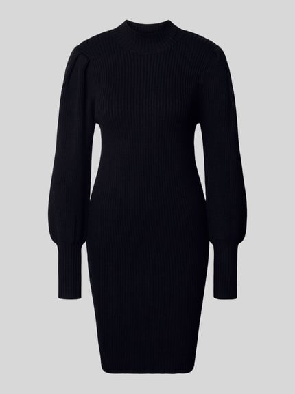 ONLY Sukienka o kroju comfort fit z dzianiny z mieszanki wiskozy model ‘KATIA’ Czarny 2