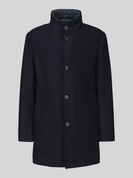 Strellson Regular Fit Kurzmantel aus Woll-Mix Dunkelblau 2