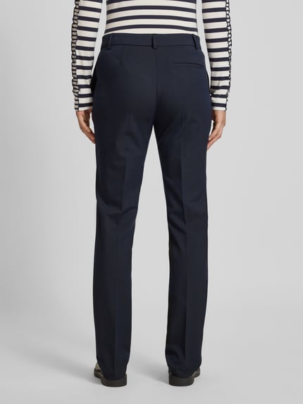 Christian Berg Woman Selection Slim Fit Stoffhose mit Bügelfalten Marine 5