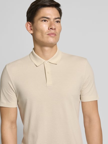 BOSS Koszulka polo o kroju regular fit z mieszanki bawełny Beżowy 3