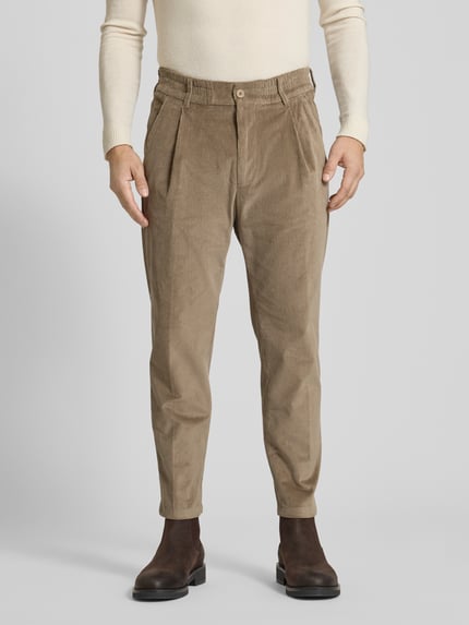 DRYKORN Ribcordbroek met Franse steekzakken Beige - 4