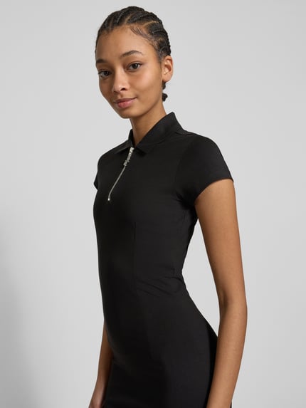 HUGO Blue Mini-jurk met ritssluiting, model 'Nera' Zwart - 3