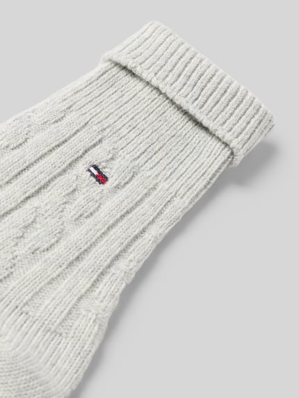 Tommy Hilfiger Socken mit Logo-Detail Hellgrau 2