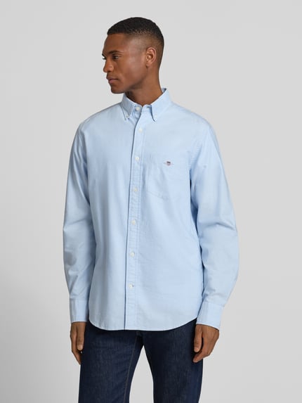 GANT Regular Fit Freizeithemd mit Brusttasche Modell 'OXFORD' Hellblau 4