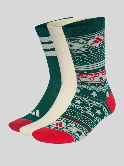 adidas Sportswear Sokken van katoenmix in set van 3 Donkergroen - 1