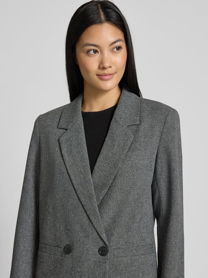 b.young Blazer met reverskraag, model 'Etona' Lichtgrijs - 3