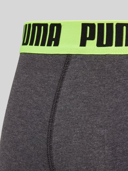 PUMA Trunks mit Label-Detail im 2er-Pack Dunkelgrau 2