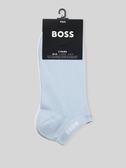 BOSS Sneaker-Socken aus Baumwoll-Mix im 5er-Pack Modell '5P AS UNI CC' Blau 2