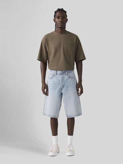 Levi's® Regular Fit Jeansbermuda mit 5-Pocket-Design Hellblau 4