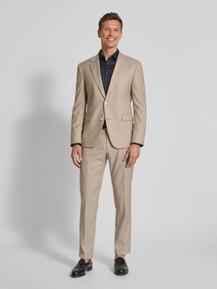 Jake*s Regular Fit Business-Hemd mit Kentkragen Anthrazit 1
