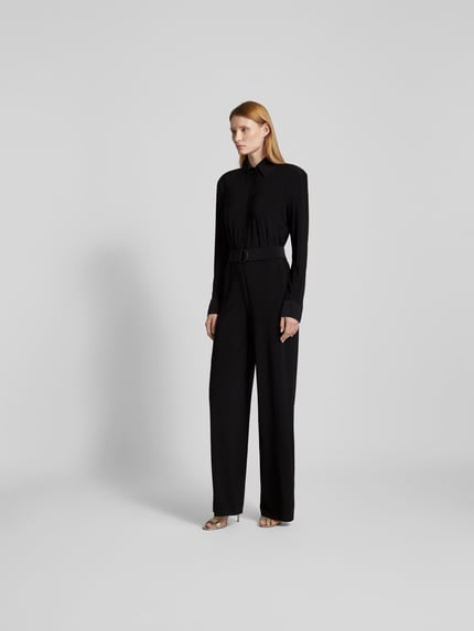 Norma Kamali jumpsuit met verborgen knoopsluiting Zwart - 1