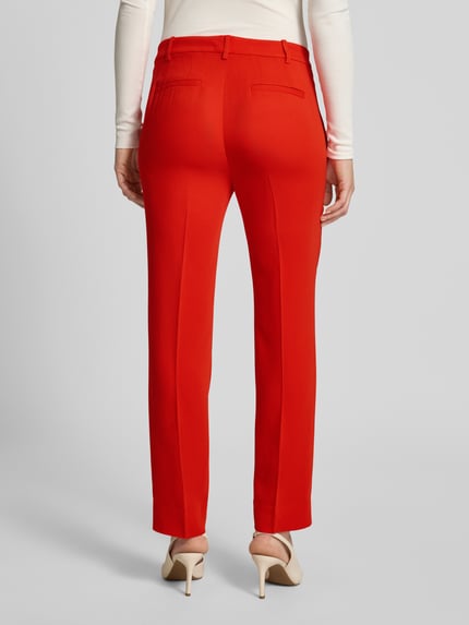 Lauren Ralph Lauren Broek van een mix van viscose en elastaan met persplooien Rood - 5