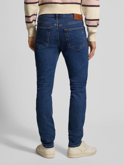 Calvin Klein Jeans Jeansy o kroju slim fit z 5 kieszeniami Jeansowy niebieski 5