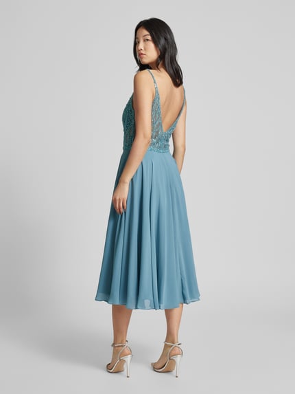 Hey Kyla Cocktailkleid mit Perlen- und Ziersteinbesatz Aqua 5