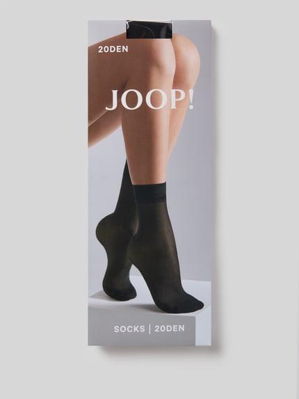 JOOP! COLLECTION Sokken met label-stiksel Zwart - 3