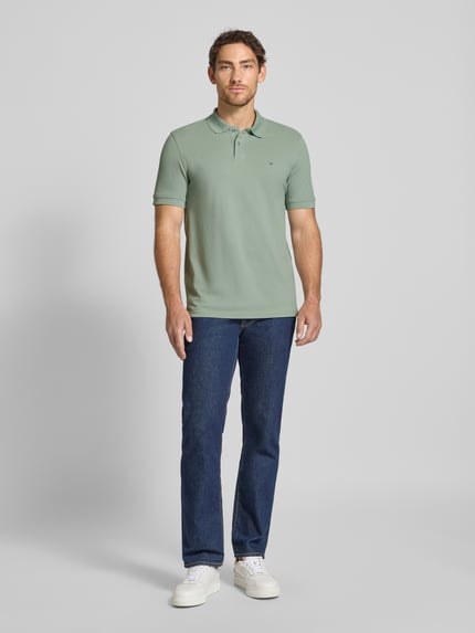 Christian Berg Men Regular Fit Poloshirt mit Logo-Stitching Schilf 1
