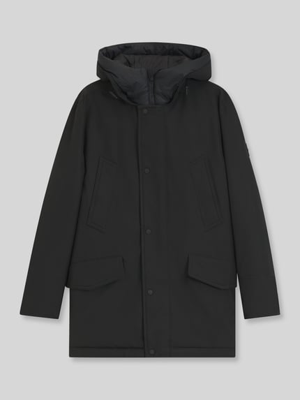 BOSS Orange Regular Fit Parka mit Kapuze Modell 'Osiass1' Black 2