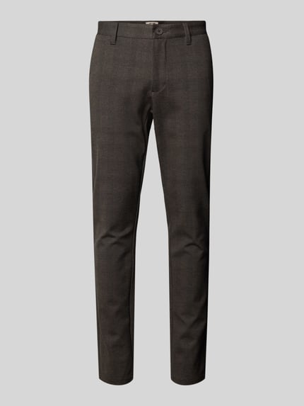 ONLY & SONS Slim Fit Chino aus Viskose-Mix Modell 'MARK' Dunkelgrau 2