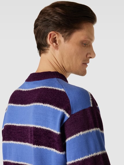 BOSS Orange Regular Fit Pullover mit Woll-Anteil Modell 'Alpert' Bordeaux 3