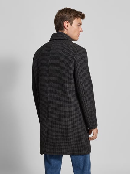 Selected Regular Fit Mantel aus Woll-Mix Modell 'ARCHIVE' Dunkelgrau 5