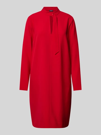 JOOP! Knielanges Kleid mit Schlüsselloch-Ausschnitt Rot 2