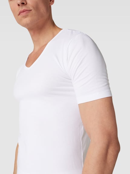 GÖTZBURG 1889 Unterhemd mit V-Ausschnitt Modell 'COMFORTCOTTON' Weiss 3