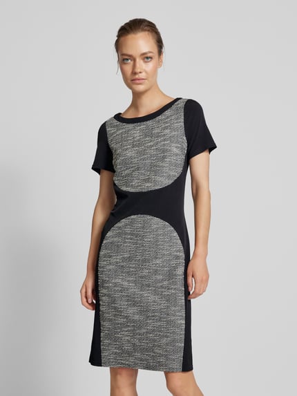 Vera Mont Knielanges Cocktailkleid mit Rundhalsausschnitt Black 4